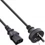 InLine maitinimo laidas, Australijos kištukas į 3 kontaktų IEC C13, 0,5 m