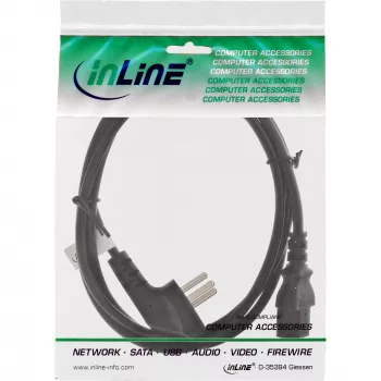 InLine maitinimo laidas, Izraelio H tipas / 3 kontaktų IEC C13 kištukas, 3 m
