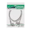 InLine maitinimo laidas, CEE 7/7 kampuotas / 3 kontaktų IEC C13 kampuotas, pilkas, 1 m