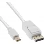 InLine Mini DisplayPort į DisplayPort laidas baltas 1,5 m