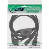 InLine Y formos maitinimo laidas 1x CEE 7/7 kampuotas / 2x 3 kontaktų IEC C13 kištukas, 3 m