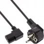 InLine maitinimo laidas, CEE 7/7 kampuotas / 3 kontaktų IEC C13 vyriškas kampuotas, 5 m