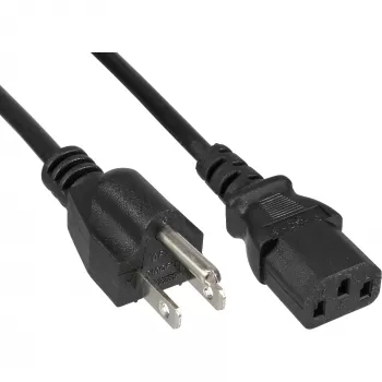 InLine maitinimo laidas JAV kištukas / IEC C13, 18 AWG, 0,5 m