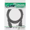 InLine maitinimo laidas USA kištukas / 3pin IEC C13 lizdas, 18 AWG, 3 m, 125 V, 10 A