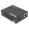 Intellinet Gigabit PoE+ medijos keitiklis, 1 x 1000Base-T RJ45 prievadas į 1 x SFP prievadą, PoE+ injektorius