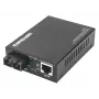 Intellinet Gigabit PoE+ medijos keitiklis, 1000Base-T RJ45 prievadas į 1000Base-LX (SC) vienmodį, 20 km, su PoE+ įpurškimu