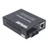 Intellinet Gigabit PoE+ medijos keitiklis, 1000Base-T RJ45 prievadas į 1000Base-LX (SC) vienmodį, 20 km, su PoE+ įpurškimu