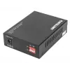 Intellinet Gigabit PoE+ medijos keitiklis, 1000Base-T RJ45 prievadas į 1000Base-LX (SC) vienmodį, 20 km, su PoE+ įpurškimu