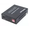 Intellinet Gigabit PoE+ medijos keitiklis, 1000Base-T RJ45 prievadas į 1000Base-LX (SC) vienmodį, 20 km, su PoE+ įpurškimu