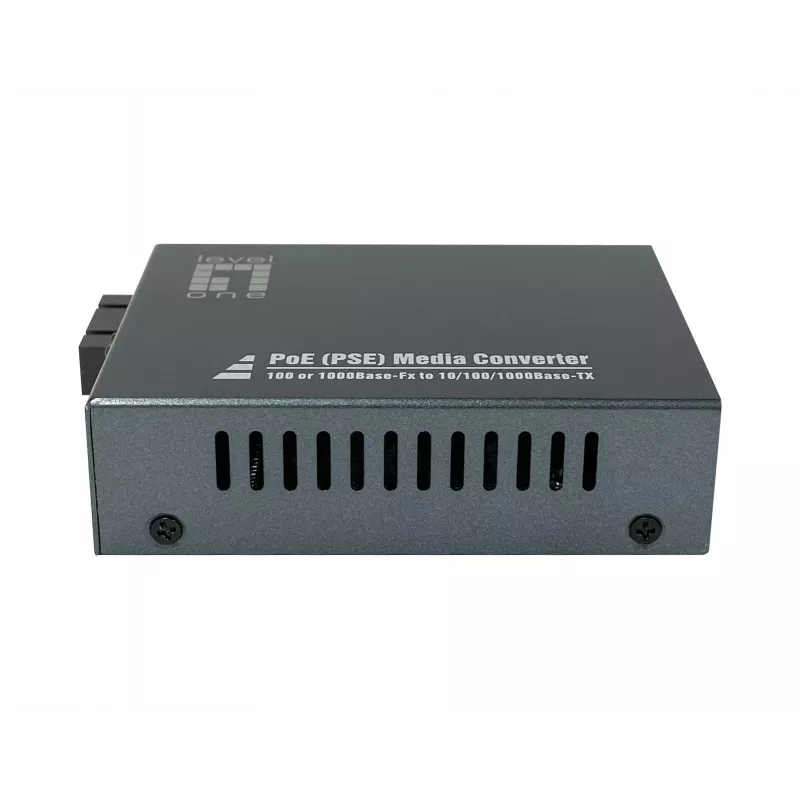 Levelone RJ45 į SC Gigabit medijos keitiklis, PoE PSE, daugiamodis pluoštas, 0,5 km