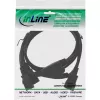 InLine maitinimo Y-laidas vokiškas F tipas 1x IEC-C14 į 2x IEC-C13 3 m