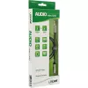 InLine Slim garso laidas 3,5 mm kištukas / lizdas stereo 0,5 m, juodas