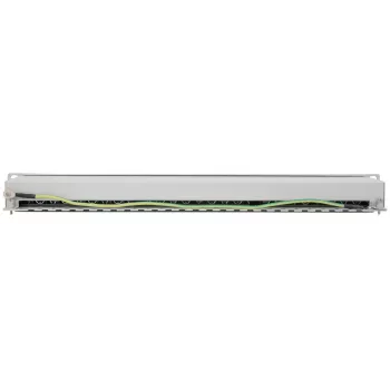 Intellinet skydinis pataisų skydelis, Cat6a, FTP, 24 prievadai, 1U, 90° viršutinis įvedimas, pilka
