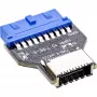 InLine USB 3.0 pagrindinės plokštės į USB 3.2 Type-E Key-A vidinis adapteris