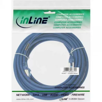 InLine Patch Laidas S/FTP PiMF Cat.6A be halogenų 500MHz mėlynas 7,5m