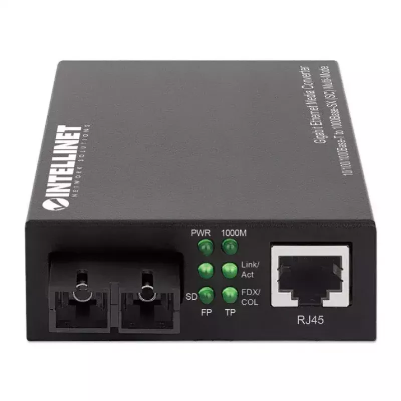 Intellinet Gigabit Ethernet Media Converter 10/100/1000Base-T į 1000Base-SX (SC) kelių režimų, 550 m