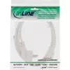 InLine maitinimo laidas, CEE 7/7 kampuotas / 3 kontaktų IEC C13, baltas, 3 m