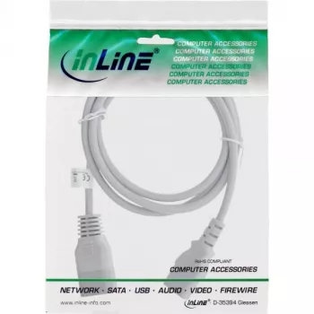 InLine 16632G pilkas C13/C14 ilginimo laidas 1,8 m
