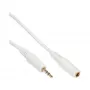 InLine garso ilginimo laidas, 3,5 mm M/M, baltas/auksinis, 10 m