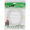 InLine garso laidas 2x RCA vyras / 3,5 mm lizdas vyras baltas/auksinis 5 m