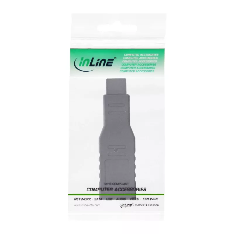InLine FireWire 400 / 800 1394b adapteris 6 kontaktų (motina) į 9 kontaktų (tėvas)