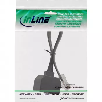 InLine ISDN skirstytuvas 1->2, 1x RJ45 kištukas / 2x RJ45 lizdai (8P8C), be rezistorių