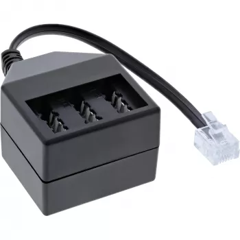 InLine TAE Vokietijos adapterio kabelis RJ11 6P4C kištukas į TAE NFN lizdą 69942A