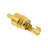 InLine RCA lizdas litavimui, juodas su baltu žiedu, 6 mm kabeliui