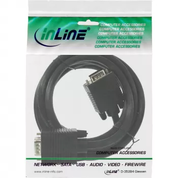 S-VGA kabelis InLine 17719B 15HD vyras vyras juodas 2m
