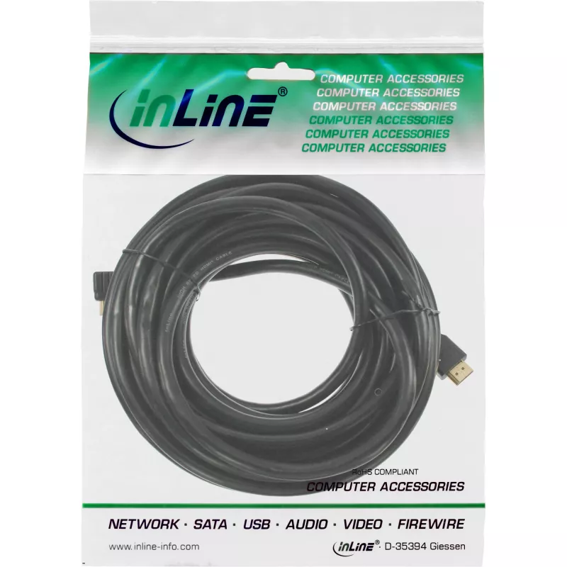 InLine HDMI mini laidas, High Speed HDMI, AM/CM, auksu dengti kontaktai, 2 m