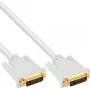 InLine DVI-D kabelis 24+1 kištukas / kištukas DVI Dual Link baltas/auksinis 3 m