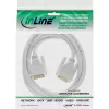 InLine DVI-D kabelis 24+1 kištukas / kištukas DVI Dual Link baltas/auksuotas 2 m