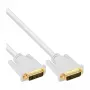 InLine DVI-D kabelis 24+1 kištukas / kištukas DVI Dual Link baltas/auksuotas 2 m