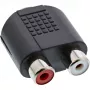 InLine garso adapteris 3,5 mm lizdas (motina) stereo į 2x RCA (motina) 99346