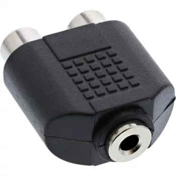 InLine garso adapteris 3,5 mm lizdas (motina) stereo į 2x RCA (motina) 99346
