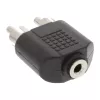 Garso adapteris 3,5 mm lizdas (moteris) stereo / 2x RCA (vyras) InLine 99343