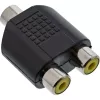 InLine 99338 garso adapteris 3,5 mm lizdas mono / 2x RCA lizdas