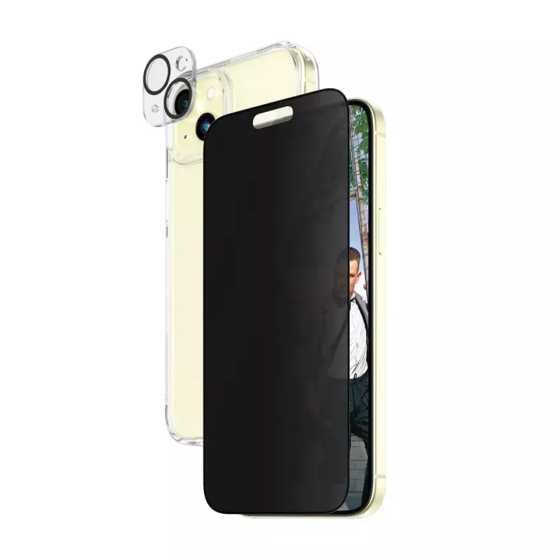 PanzerGlass Privacy 3-in-1 Pack iPhone 15 Plus grūdintas stiklas