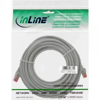InLine Patch Laidas S/FTP PiMF Cat.6 250MHz varis PVC pilkas 40m