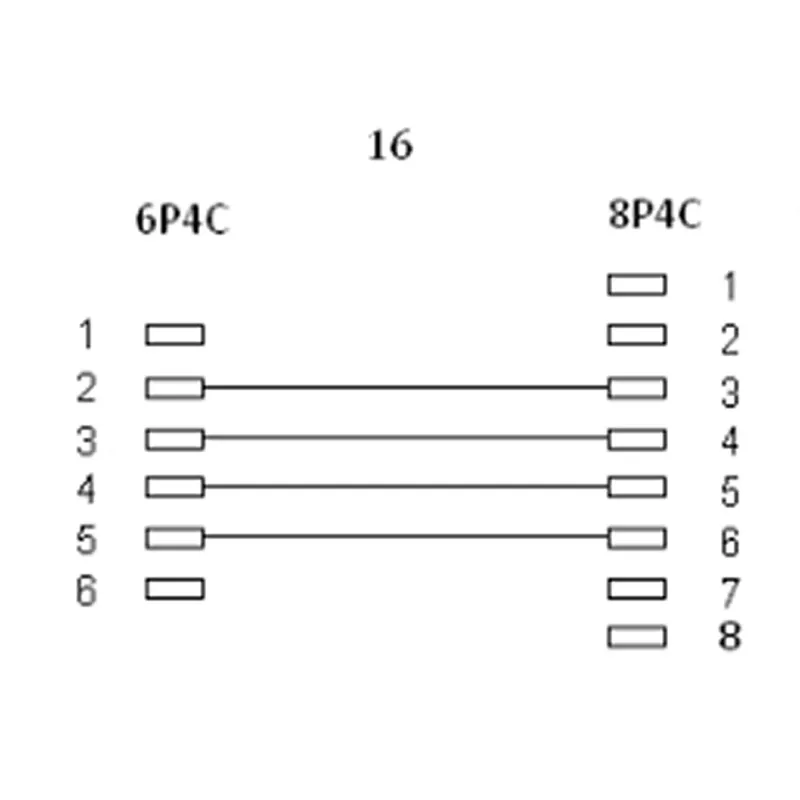InLine modulinis kabelis RJ45 8P4C / RJ11 6P4C kištukas/kištukas 10 m
