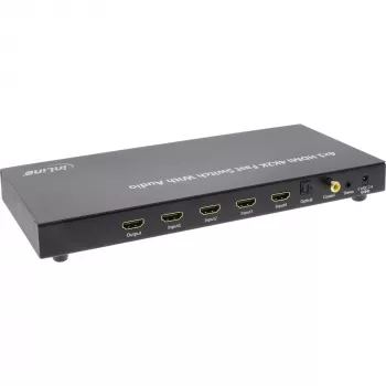 InLine 4×1 HDMI perjungiklis su 4K ir garso išvedimu