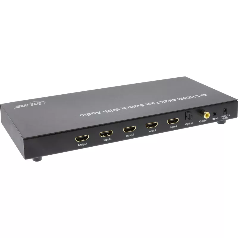 InLine 4×1 HDMI perjungiklis su 4K ir garso išvedimu