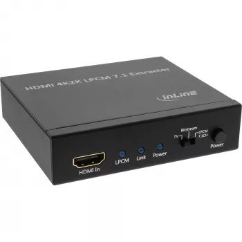InLine HDMI garso ištraukiklis, 4K2K HDMI įvestis