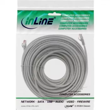 InLine Patch Laidas S/FTP PiMF Cat.6 250MHz varis halogenidė pilka 50m