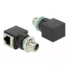 DeLOCK M12 8 kontaktų X-koduotas kištukas į RJ45 lizdą tinklo adapteris