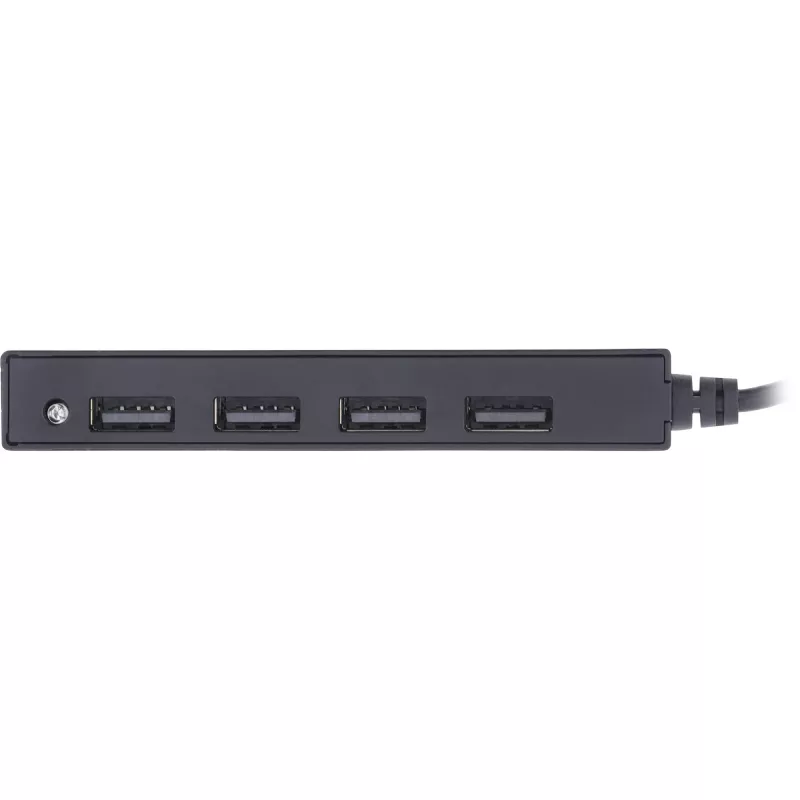 InLine USB 2.0 4 prievadų USB šakotuvas, USB-A kištukas į 4x USB-A lizdą, kabelis 15 cm