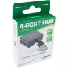 InLine USB 2.0 4 prievadų šakotuvas, USB-A kištukas į 4x USB-A lizdus, 4 cm laidas