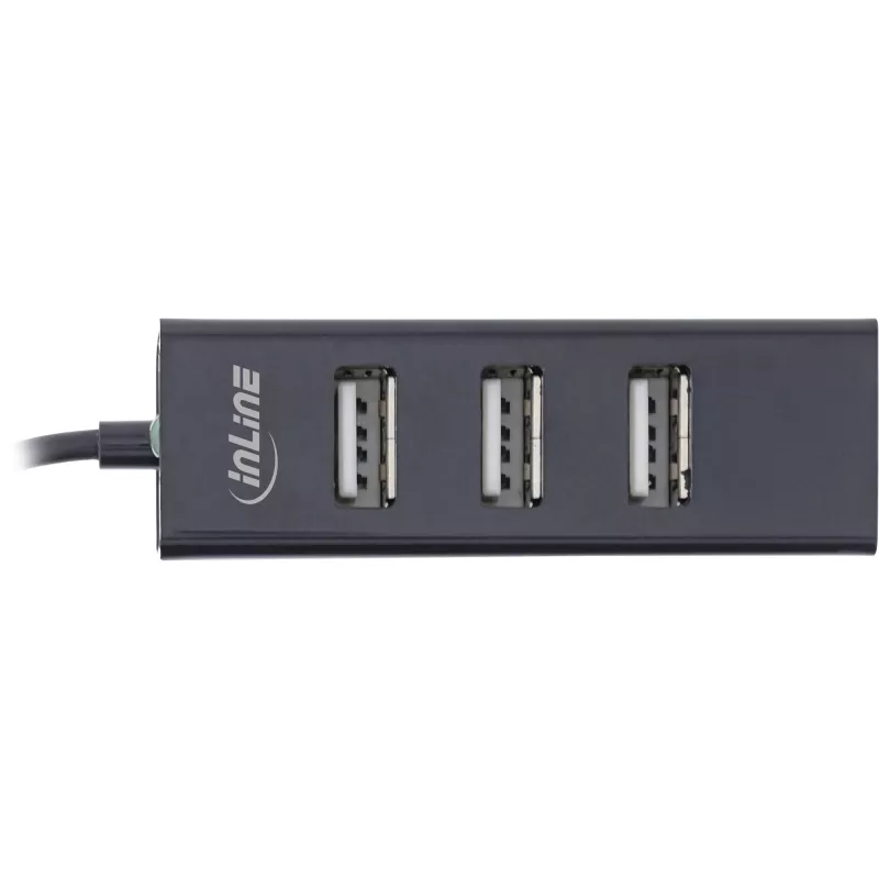 InLine USB 2.0 4 prievadų šakotuvas, USB-C kištukas į 4x USB-A lizdus, kabelis 15 cm
