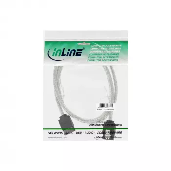 InLine SATA 6Gb/s apvalus kabelis su fiksatoriais 0,75 m