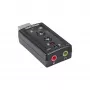 USB garso kortelė InLine 33051C su virtualiu 7.1 erdviniu garsu